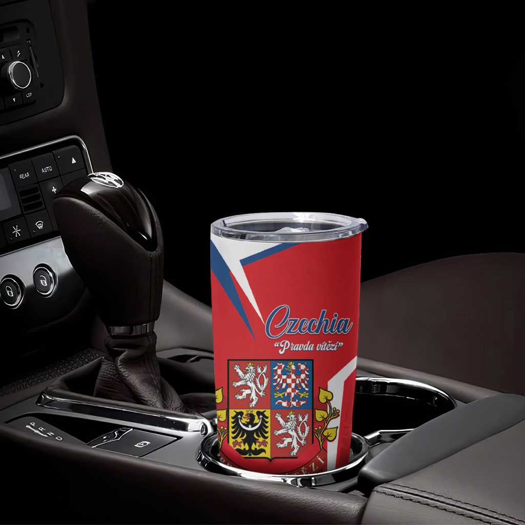 Czech Republic Restoration Day Tumbler Cup Czechia Pravda Vitezi - Wonder Print Shop