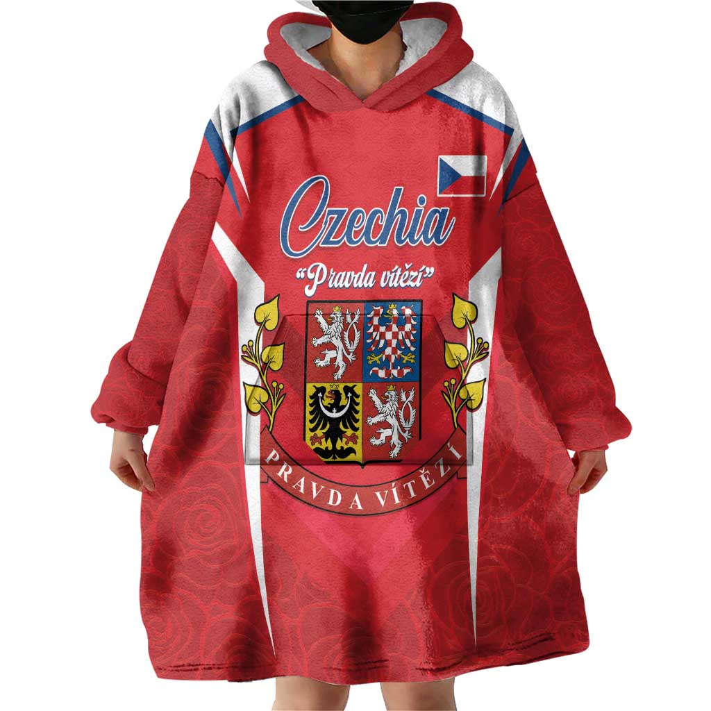 Czech Republic Restoration Day Wearable Blanket Hoodie Czechia Pravda Vitezi - Wonder Print Shop