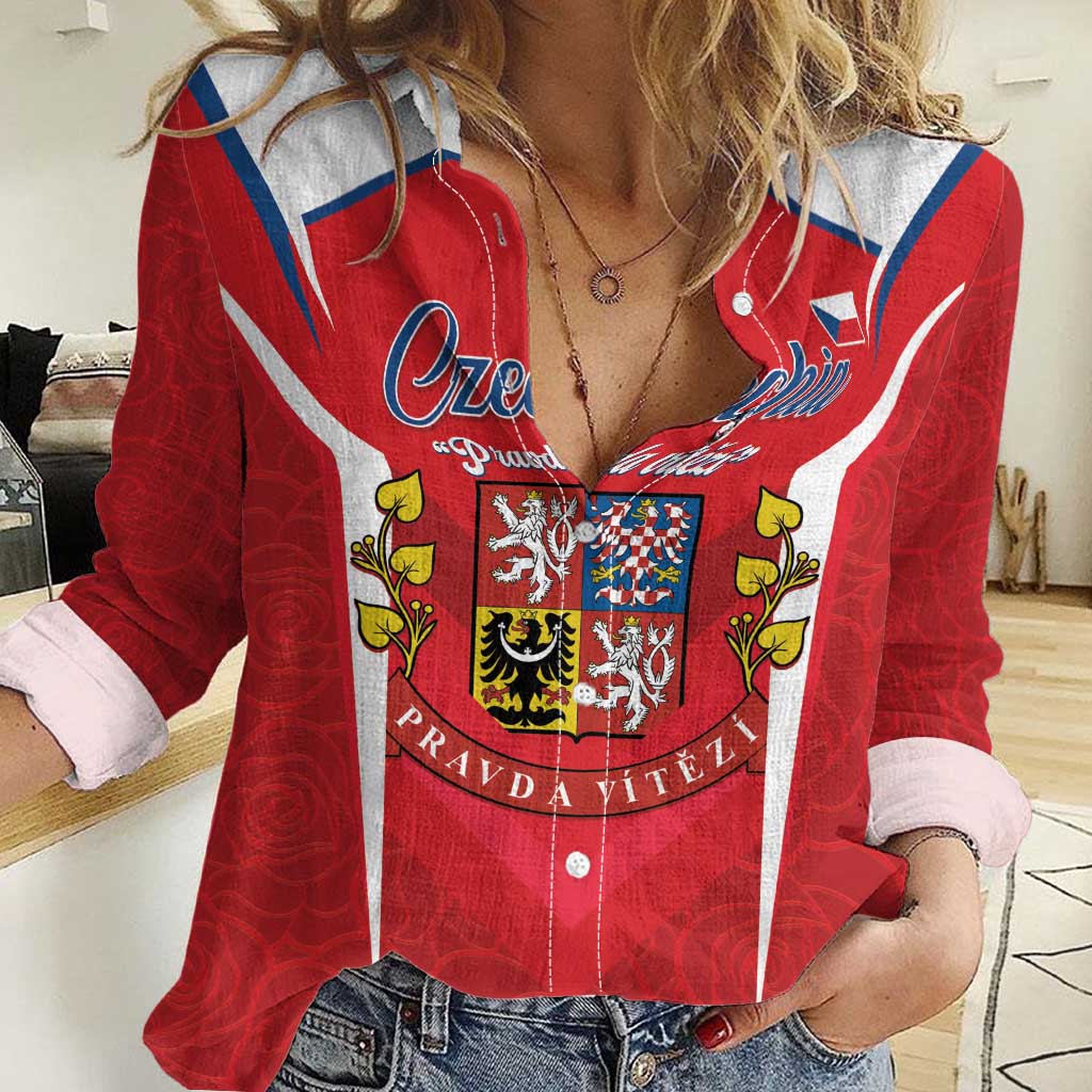 Czech Republic Restoration Day Women Casual Shirt Czechia Pravda Vitezi - Wonder Print Shop