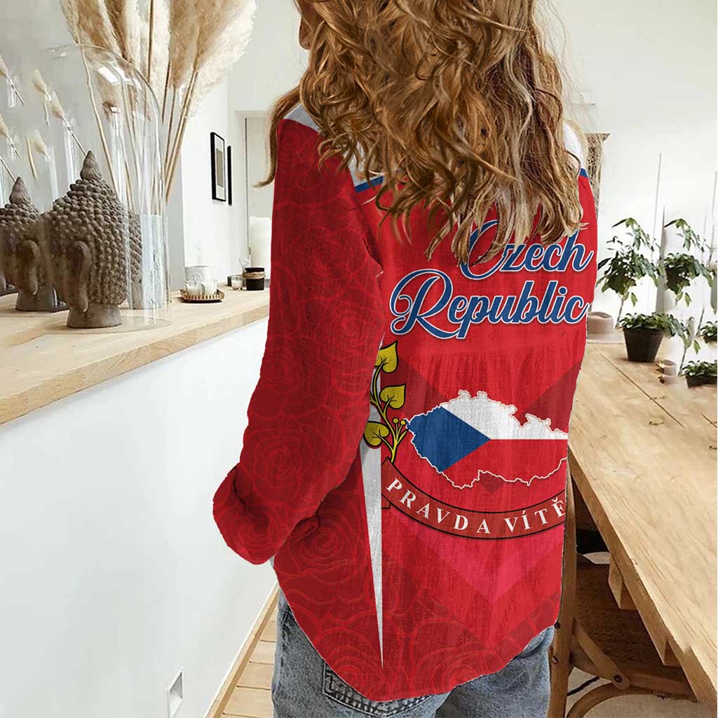 Czech Republic Restoration Day Women Casual Shirt Czechia Pravda Vitezi - Wonder Print Shop