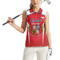 Czech Republic Restoration Day Women Sleeveless Polo Shirt Czechia Pravda Vitezi - Wonder Print Shop