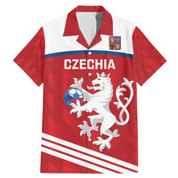 Custom Czech Republic Football Family Matching Mermaid Dress and Hawaiian Shirt Go Czechia - Sporty Style - Wonder Print Shop