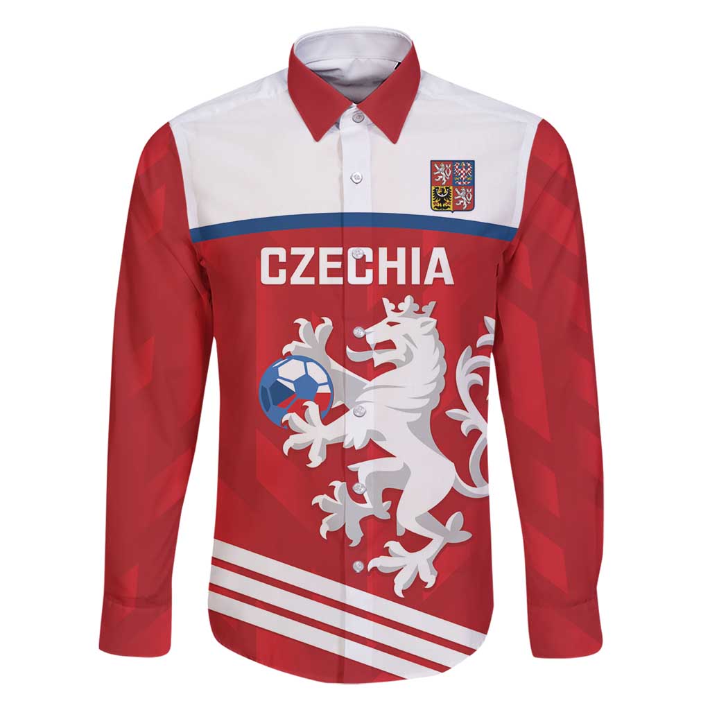 Custom Czech Republic Football Family Matching Mermaid Dress and Hawaiian Shirt Go Czechia - Sporty Style - Wonder Print Shop