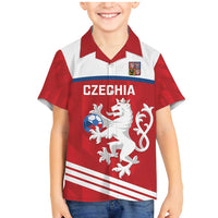 Custom Czech Republic Football Family Matching Mermaid Dress and Hawaiian Shirt Go Czechia - Sporty Style - Wonder Print Shop