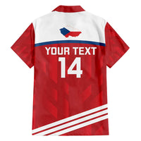 Custom Czech Republic Football Family Matching Off Shoulder Maxi Dress and Hawaiian Shirt Go Czechia - Sporty Style - Wonder Print Shop