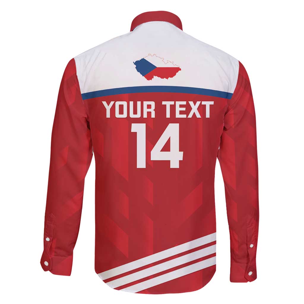 Custom Czech Republic Football Family Matching Off Shoulder Maxi Dress and Hawaiian Shirt Go Czechia - Sporty Style - Wonder Print Shop