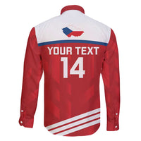 Custom Czech Republic Football Family Matching Off Shoulder Maxi Dress and Hawaiian Shirt Go Czechia - Sporty Style - Wonder Print Shop