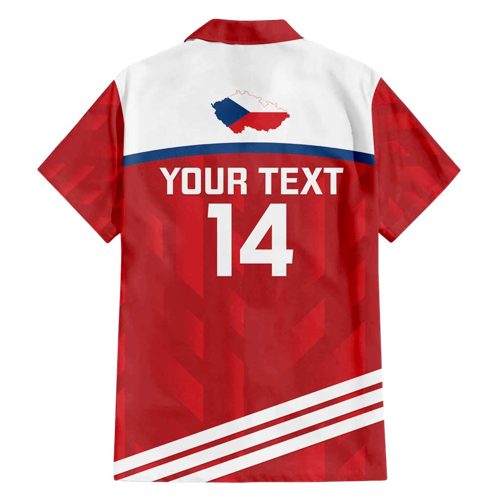 Custom Czech Republic Football Family Matching Summer Maxi Dress and Hawaiian Shirt Go Czechia - Sporty Style - Wonder Print Shop