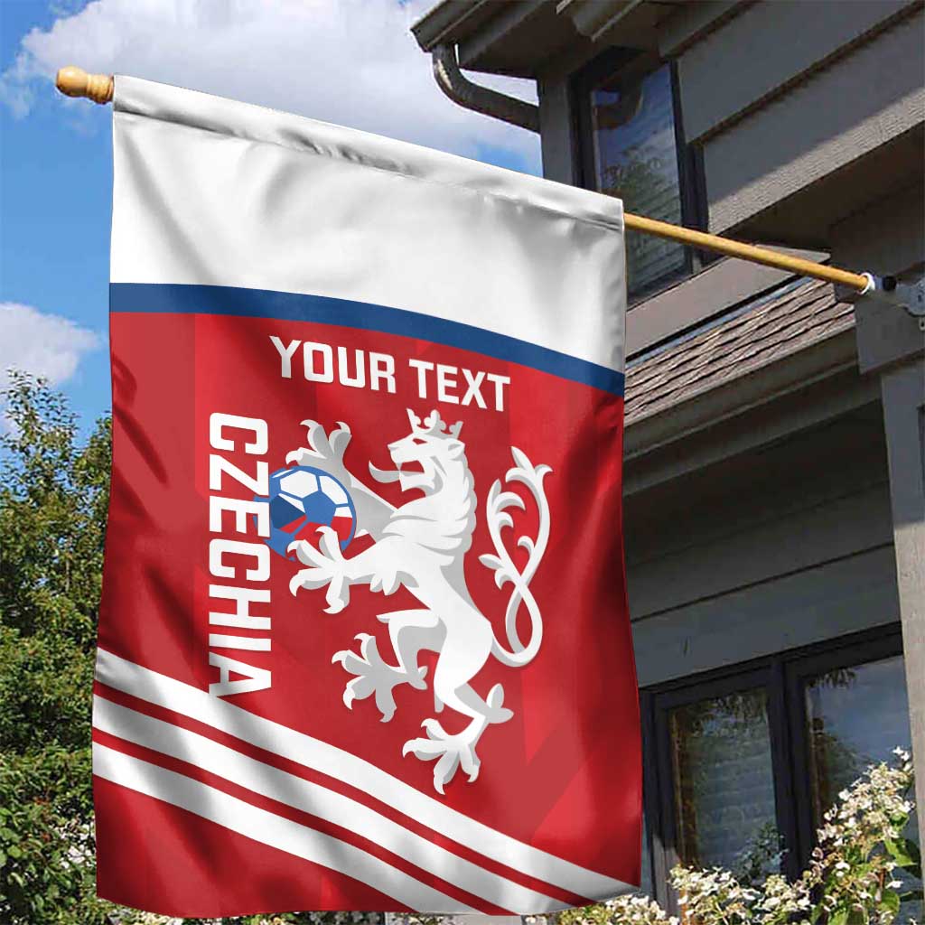 Custom Czech Republic Football Garden Flag Go Czechia - Sporty Style - Wonder Print Shop