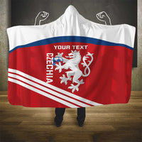 Custom Czech Republic Football Hooded Blanket Go Czechia - Sporty Style