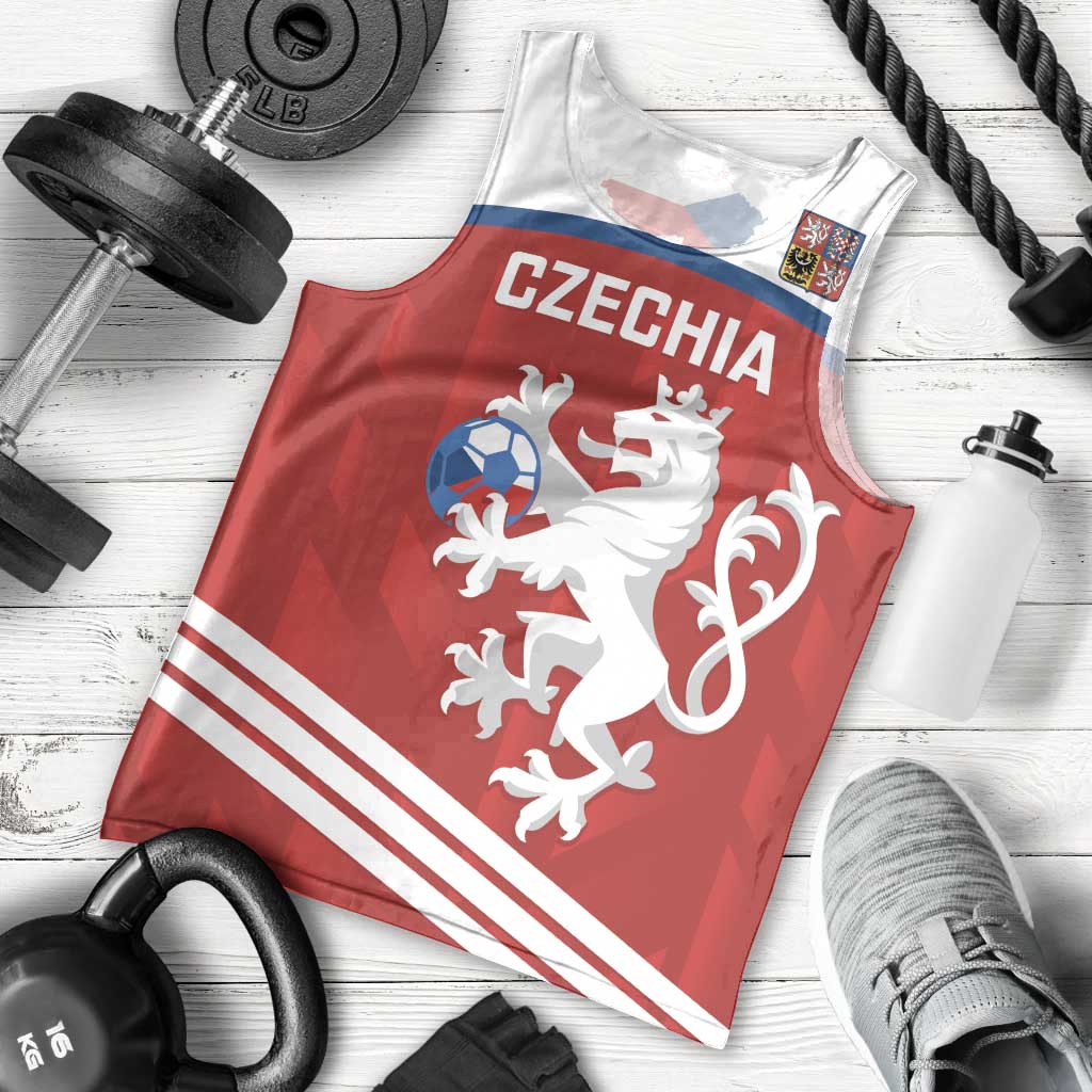 Custom Czech Republic Football Men Tank Top Go Czechia - Sporty Style - Wonder Print Shop