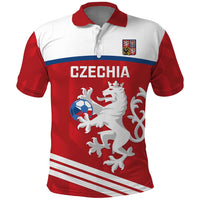 Custom Czech Republic Football Polo Shirt Go Czechia - Sporty Style - Wonder Print Shop