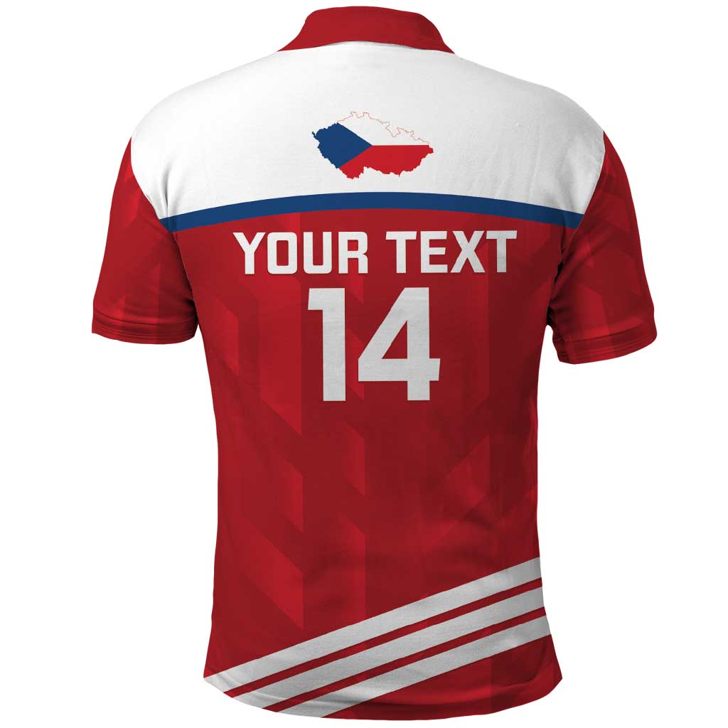 Custom Czech Republic Football Polo Shirt Go Czechia - Sporty Style - Wonder Print Shop