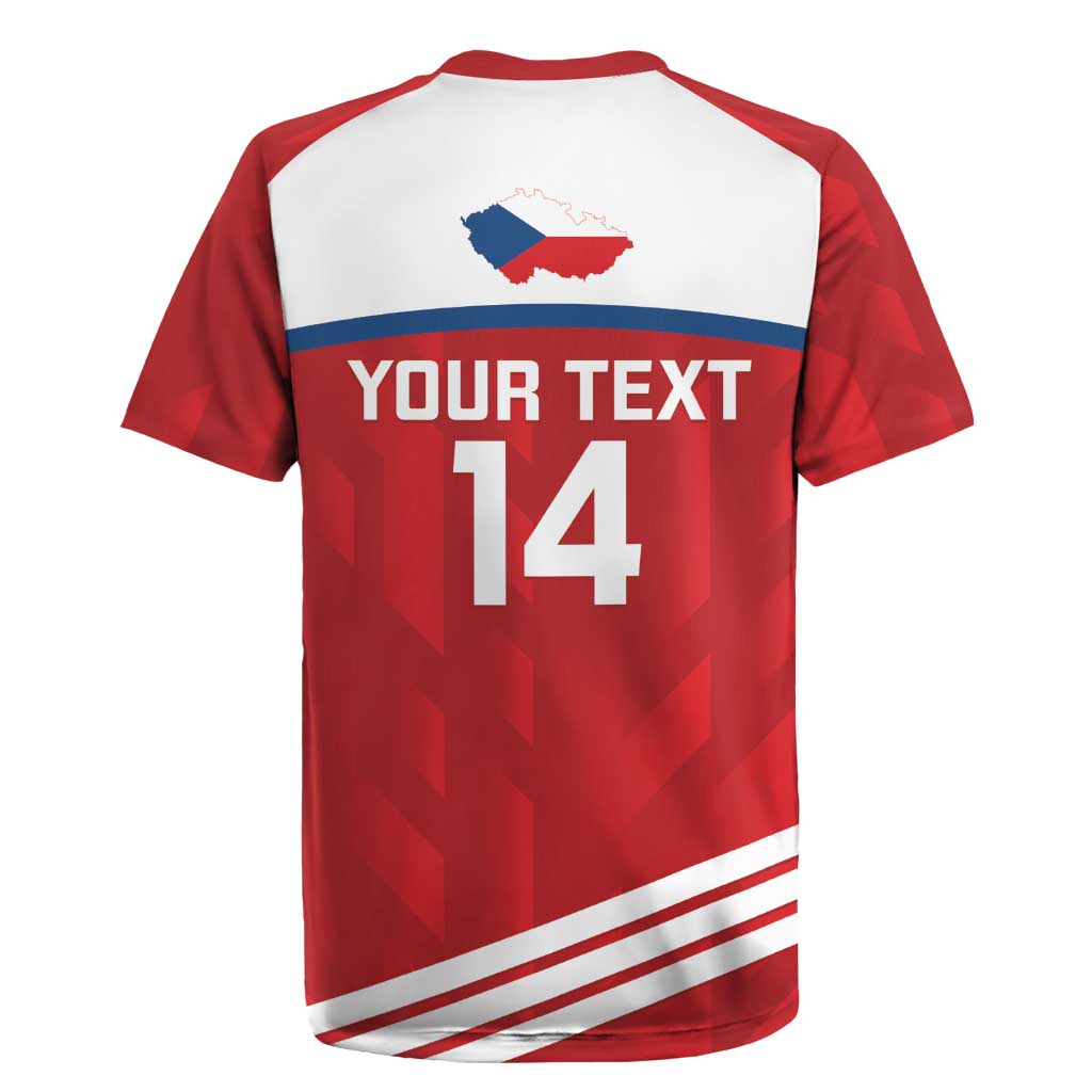 Custom Czech Republic Football Rugby Jersey Go Czechia - Sporty Style - Wonder Print Shop