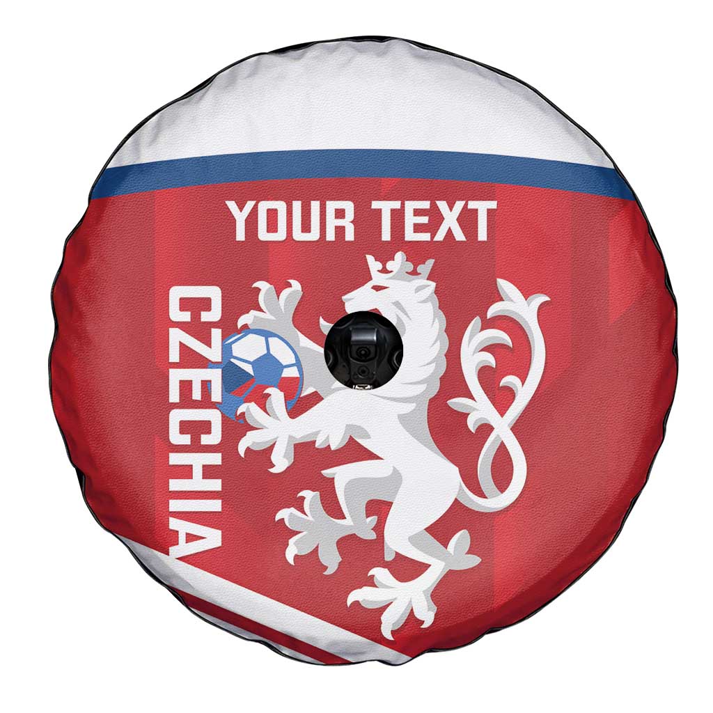 Custom Czech Republic Football Spare Tire Cover Go Czechia - Sporty Style - Wonder Print Shop