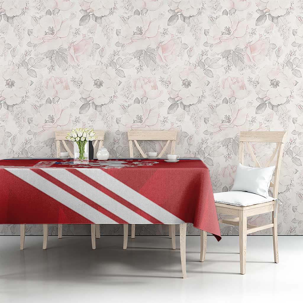 Custom Czech Republic Football Tablecloth Go Czechia - Sporty Style - Wonder Print Shop