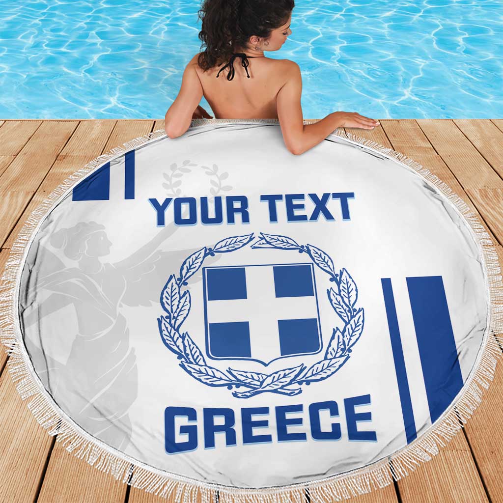 Custom Greece Football Beach Blanket Go Ethniki - Sporty Style - Wonder Print Shop