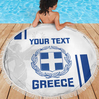 Custom Greece Football Beach Blanket Go Ethniki - Sporty Style - Wonder Print Shop