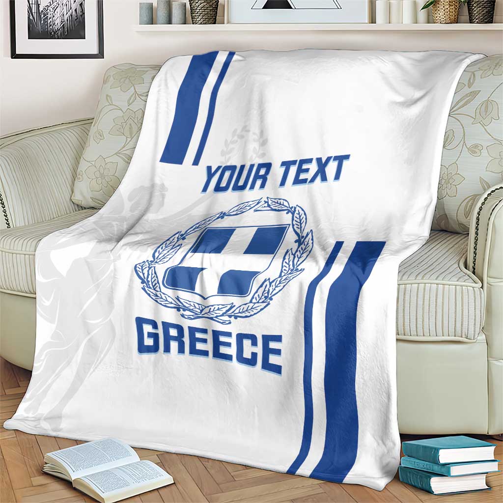 Custom Greece Football Blanket Go Ethniki - Sporty Style