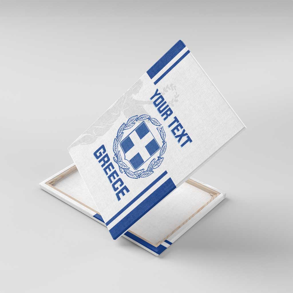 Custom Greece Football Canvas Wall Art Go Ethniki - Sporty Style - Wonder Print Shop