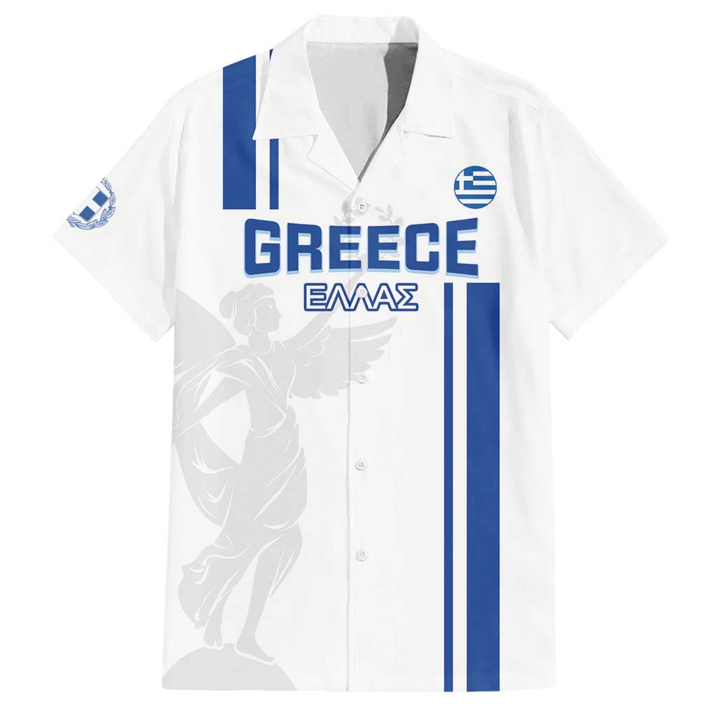 Custom Greece Football Family Matching Long Sleeve Bodycon Dress and Hawaiian Shirt Go Ethniki - Sporty Style - Wonder Print Shop