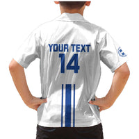 Custom Greece Football Family Matching Mermaid Dress and Hawaiian Shirt Go Ethniki - Sporty Style - Wonder Print Shop