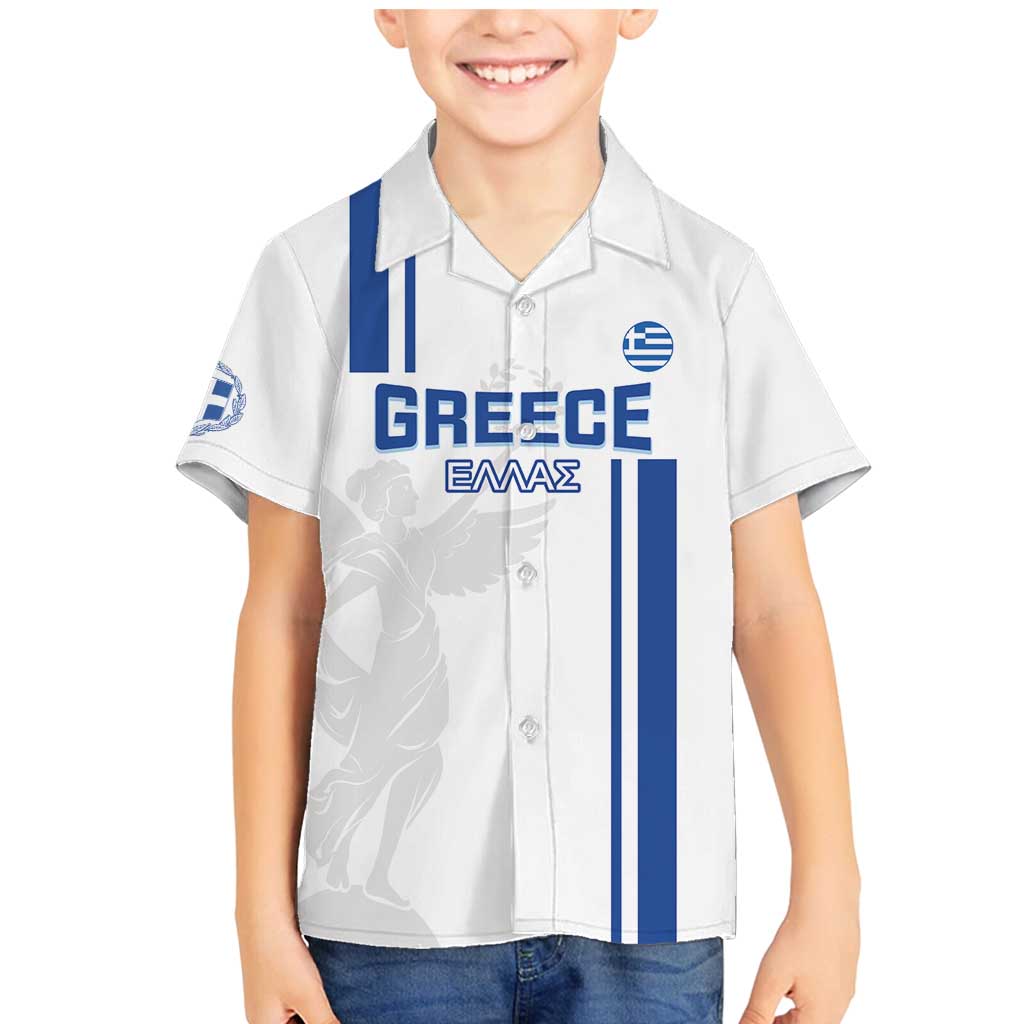 Custom Greece Football Family Matching Mermaid Dress and Hawaiian Shirt Go Ethniki - Sporty Style - Wonder Print Shop