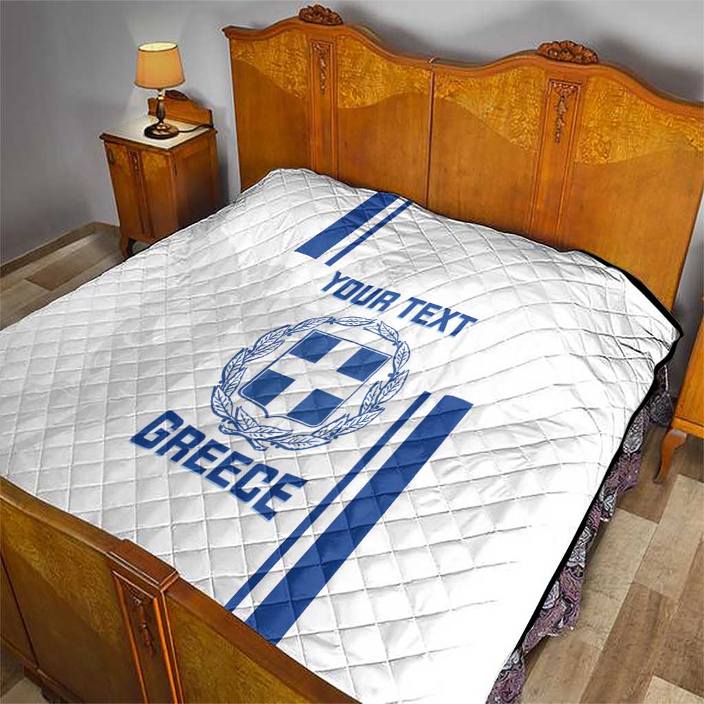Custom Greece Football Quilt Go Ethniki - Sporty Style - Wonder Print Shop