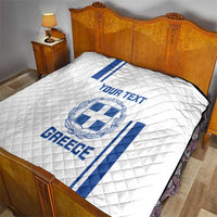 Custom Greece Football Quilt Go Ethniki - Sporty Style - Wonder Print Shop