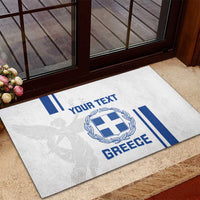 Custom Greece Football Rubber Doormat Go Ethniki - Sporty Style - Wonder Print Shop