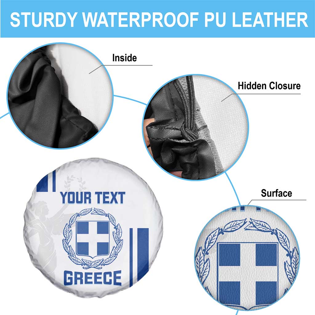 Custom Greece Football Spare Tire Cover Go Ethniki - Sporty Style - Wonder Print Shop