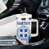 Personalised Greece Football Tumbler With Handle Go Ethniki - Sporty Style - Wonder Print Shop