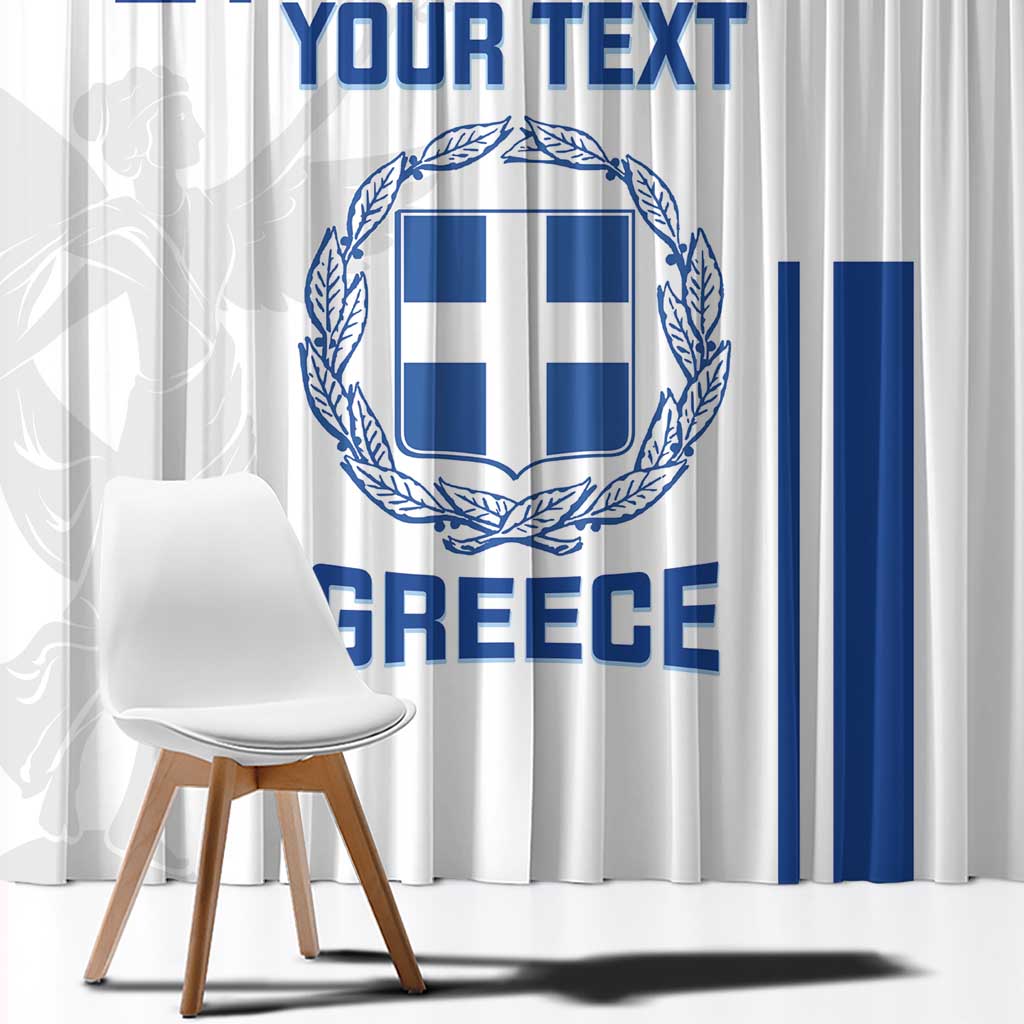 Custom Greece Football Window Curtain Go Ethniki - Sporty Style - Wonder Print Shop