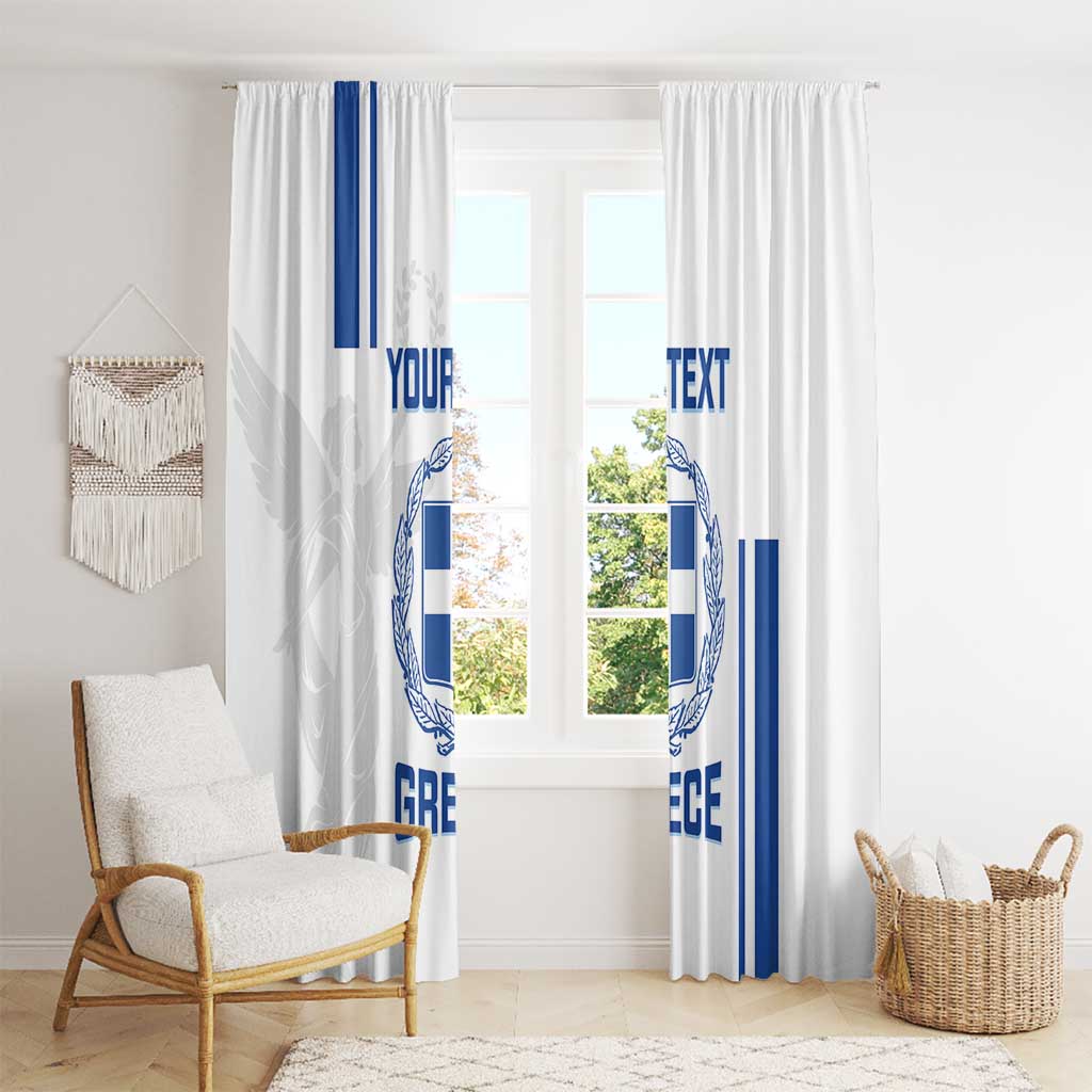 Custom Greece Football Window Curtain Go Ethniki - Sporty Style - Wonder Print Shop