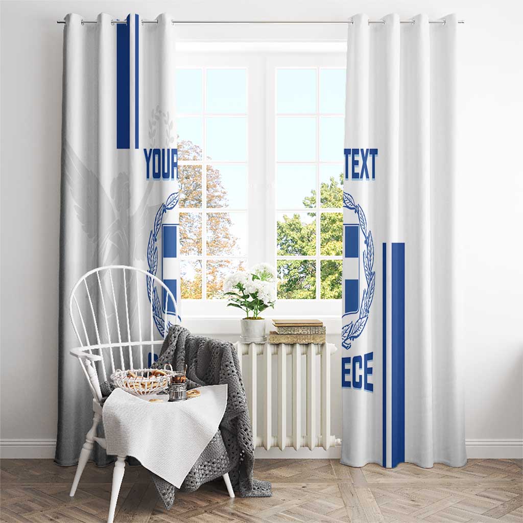 Custom Greece Football Window Curtain Go Ethniki - Sporty Style - Wonder Print Shop