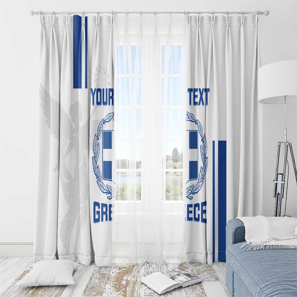 Custom Greece Football Window Curtain Go Ethniki - Sporty Style - Wonder Print Shop