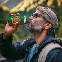 Personalised Morocco 4 in 1 Can Cooler Tumbler Moroccan Green Star With Moorish Pattern - Wonder Print Shop