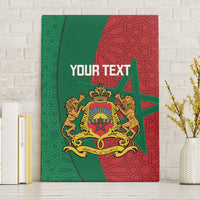 Personalised Morocco Canvas Wall Art Moroccan Green Star With Moorish Pattern - Wonder Print Shop