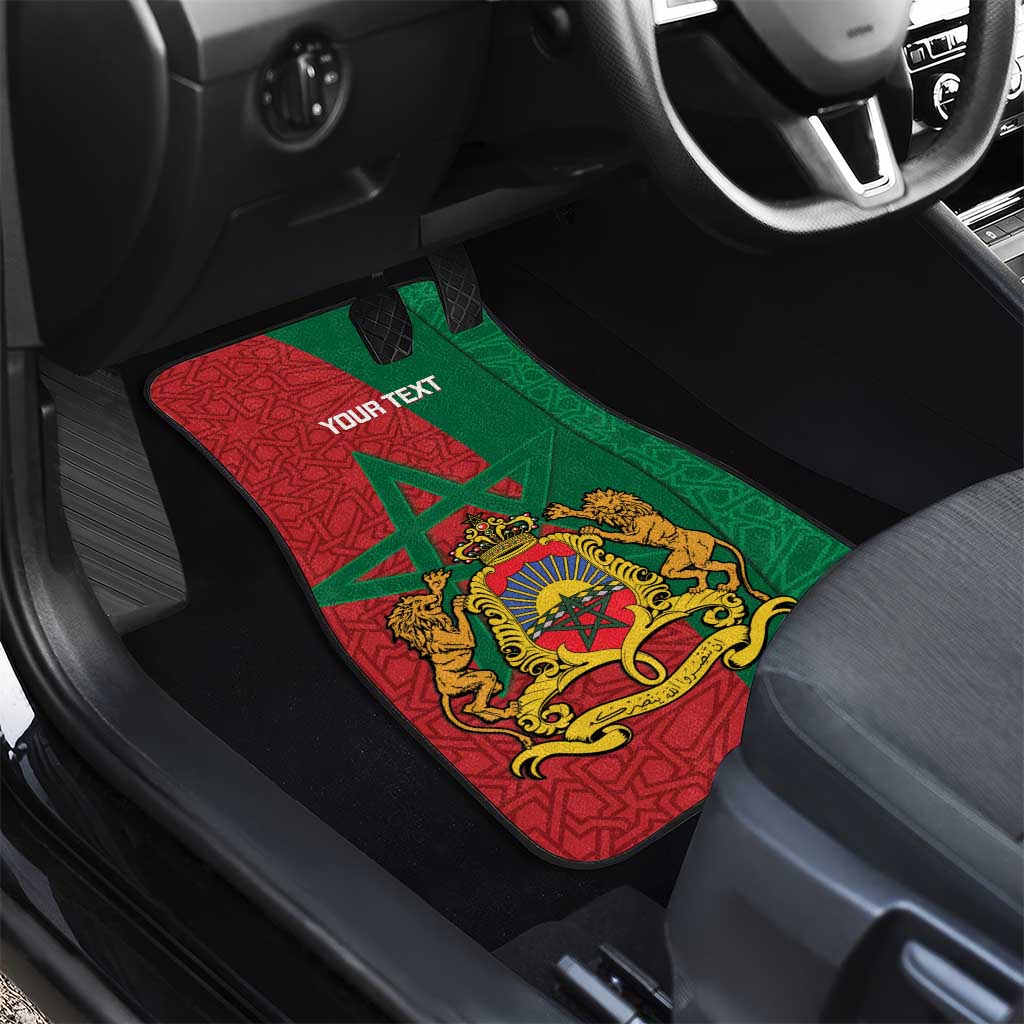 Personalised Morocco Car Mats Moroccan Green Star With Moorish Pattern - Wonder Print Shop