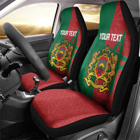 Personalised Morocco Car Seat Cover Moroccan Green Star With Moorish Pattern - Wonder Print Shop
