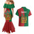 Personalised Morocco Couples Matching Mermaid Dress and Hawaiian Shirt Moroccan Green Star With Moorish Pattern - Wonder Print Shop