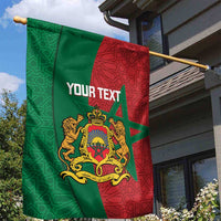 Personalised Morocco Garden Flag Moroccan Green Star With Moorish Pattern - Wonder Print Shop