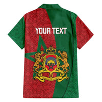 Personalised Morocco Hawaiian Shirt Moroccan Green Star With Moorish Pattern - Wonder Print Shop