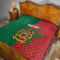 Personalised Morocco Quilt Moroccan Green Star With Moorish Pattern - Wonder Print Shop
