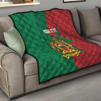Personalised Morocco Quilt Moroccan Green Star With Moorish Pattern - Wonder Print Shop