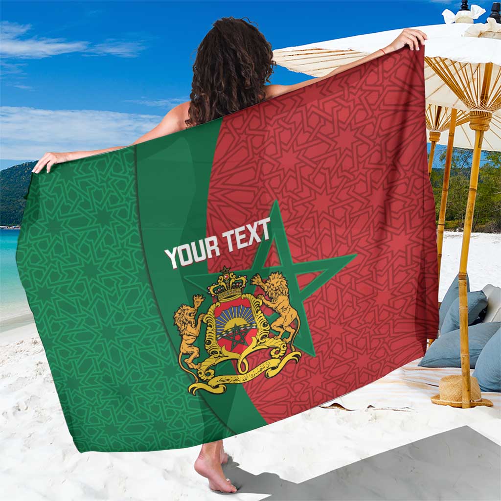 Personalised Morocco Sarong Moroccan Green Star With Moorish Pattern - Wonder Print Shop