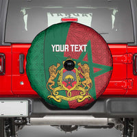 Personalised Morocco Spare Tire Cover Moroccan Green Star With Moorish Pattern - Wonder Print Shop