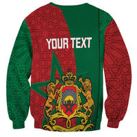 Personalised Morocco Sweatshirt Moroccan Green Star With Moorish Pattern - Wonder Print Shop