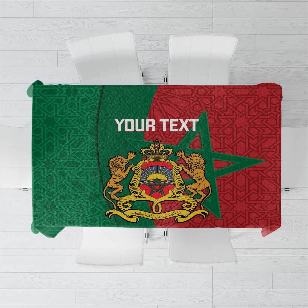 Personalised Morocco Tablecloth Moroccan Green Star With Moorish Pattern - Wonder Print Shop