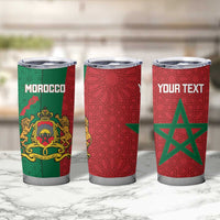 Personalised Morocco Tumbler Cup Moroccan Green Star With Moorish Pattern - Wonder Print Shop